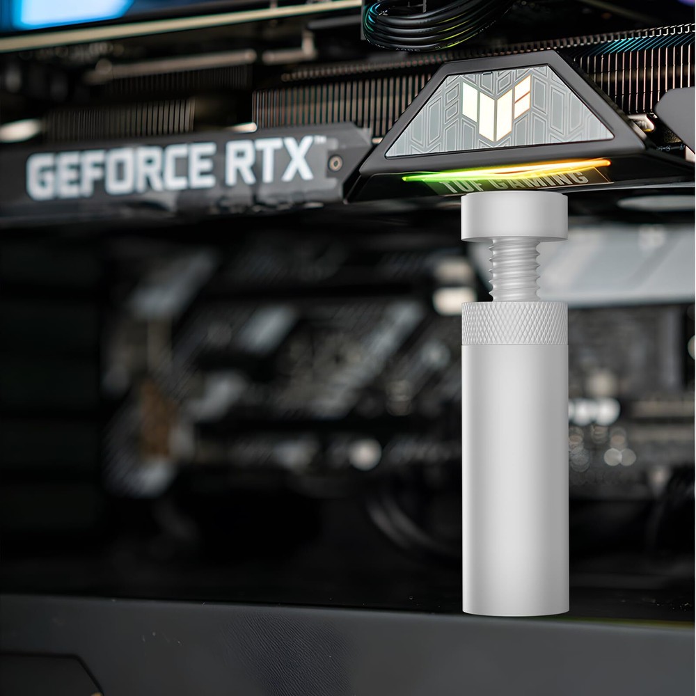 GPU Support Bracket Adjustable Height Vertical GPU Sag Bracket with Magnet an...