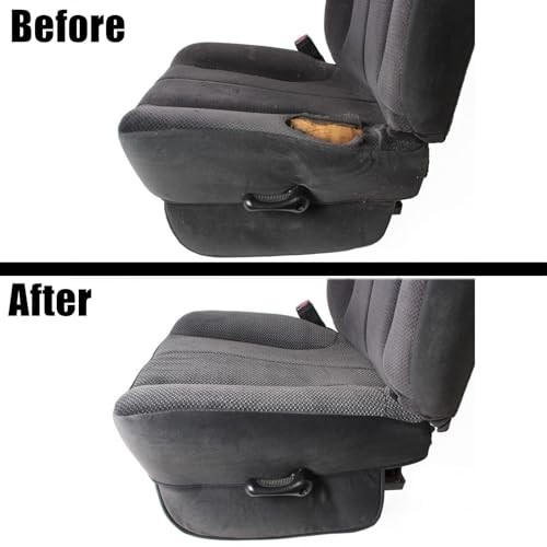 SecosAutoparts Driver Side Bottom Replacement Cloth Seat Cover - Dark Gray