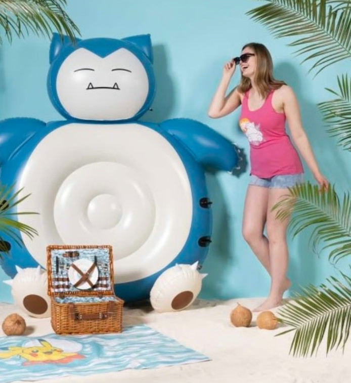 Pokémon Summer Days Snorlax Ride On Pool Float