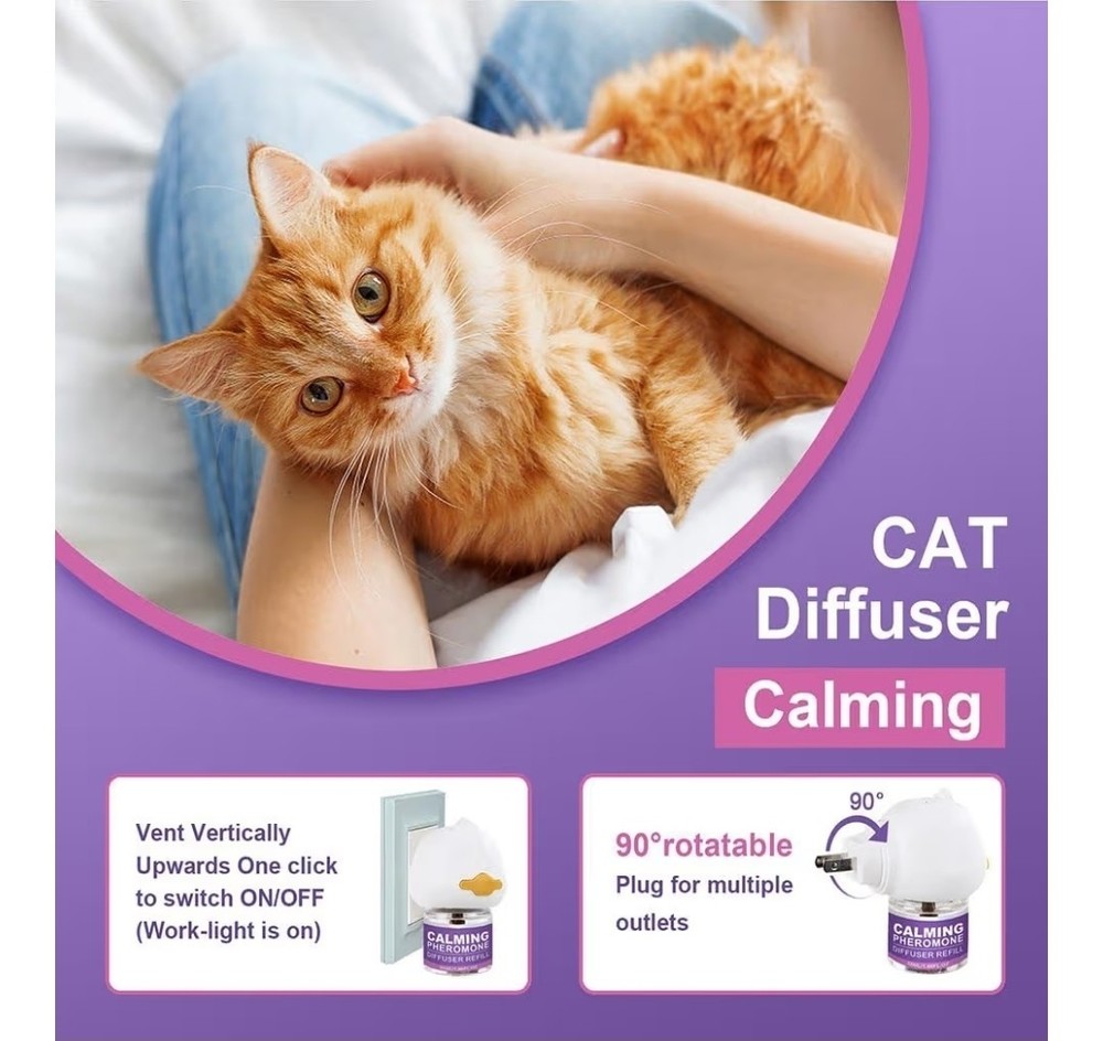 Cat Calming Diffuser - Reduce Scratching, Spraying,stress For Kittens & Cats