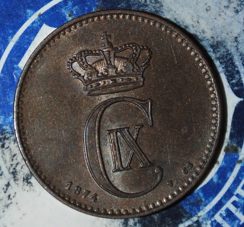 BU  Denmark 2 Ore 1874  {{{D232