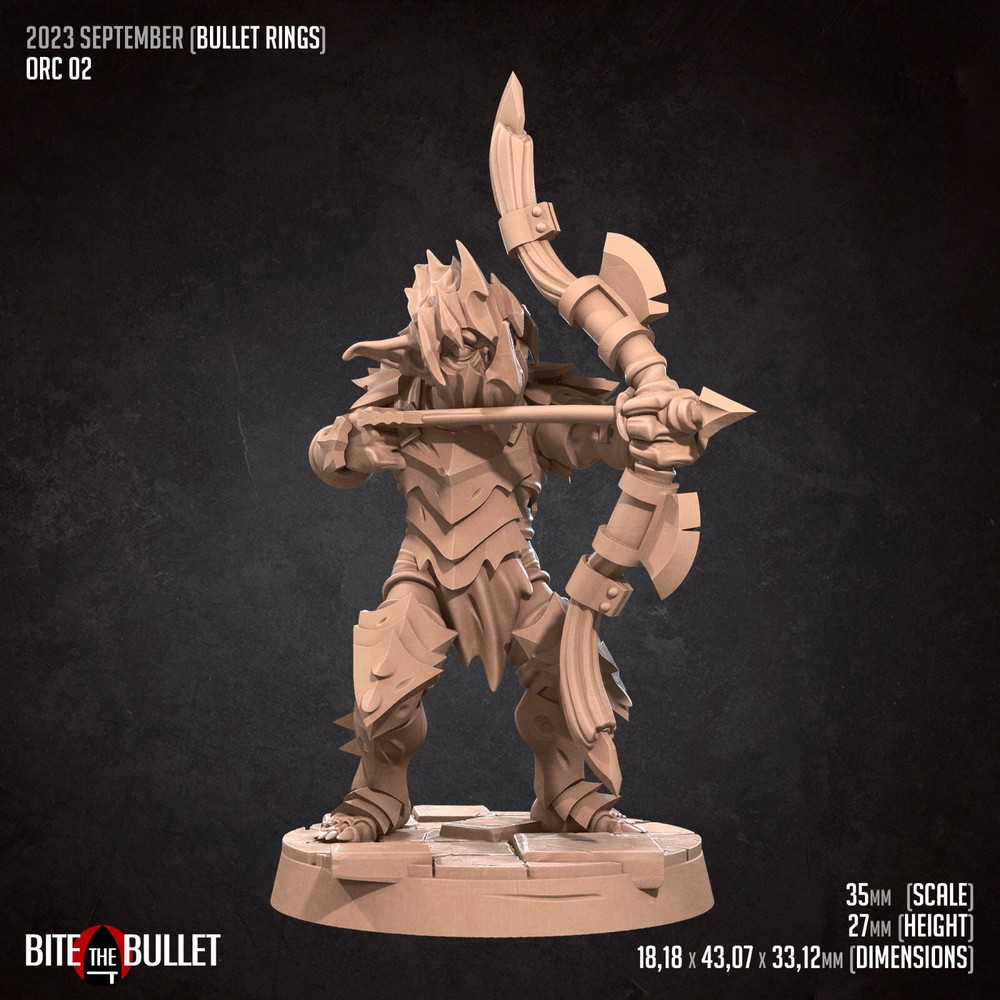 Orc / Goblin Archer B - Bite the Bullet - Dungeons and Dragons