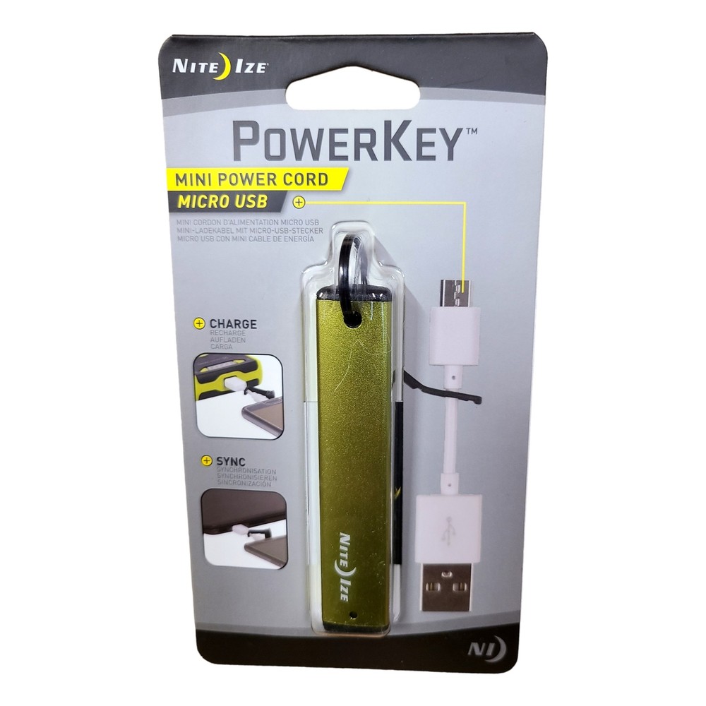 Nite Ize PowerKey Data Cable for Micro USB Charging Syncing Portable Keychain