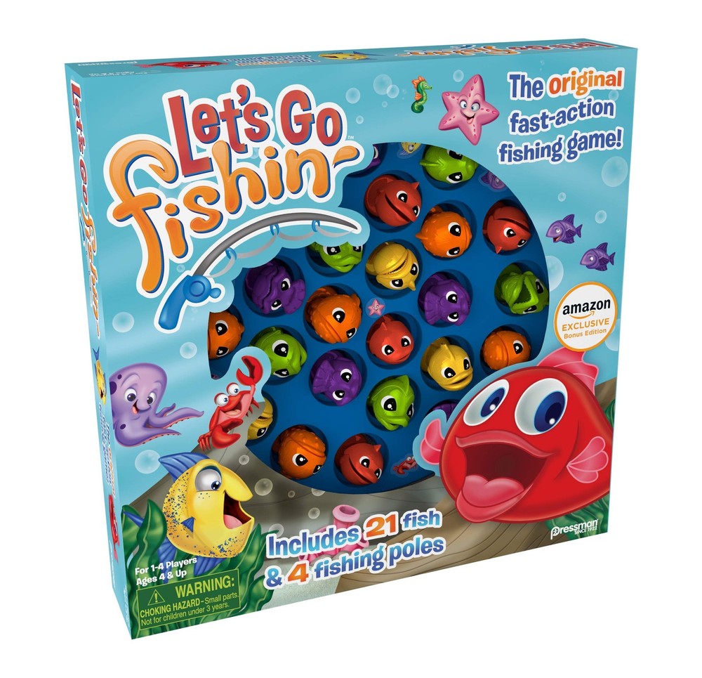 Amazon Exclusive Bonus Edition Let's Go Fishin' with Compact, Multicolor