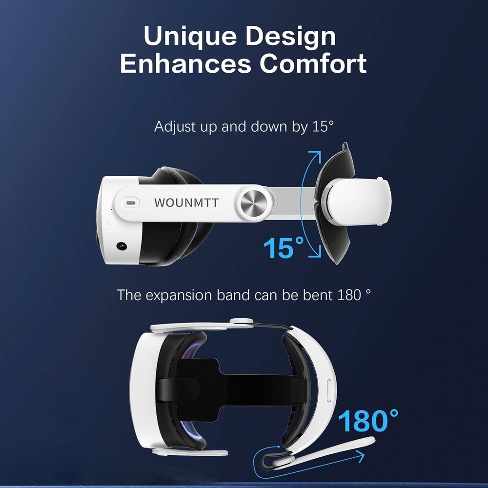 For Meta Oculus Quest 3/3S - Adjustable Replacement VR Headset Strap Accessories