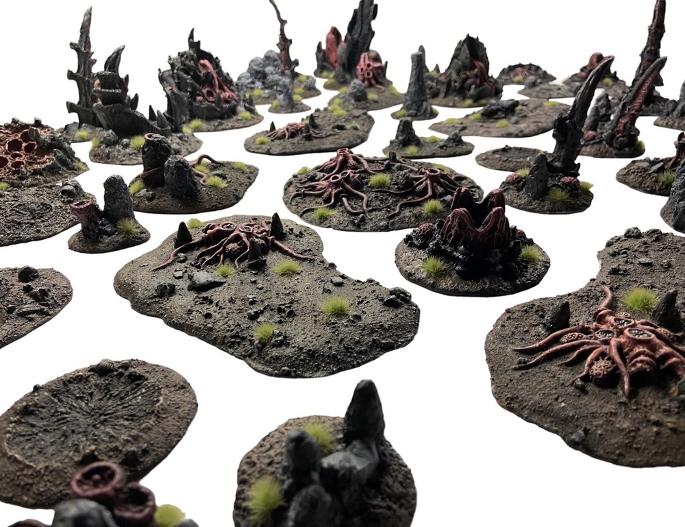 Large Tyranid Army/ Battlefield Terrain Painted Set Custom
