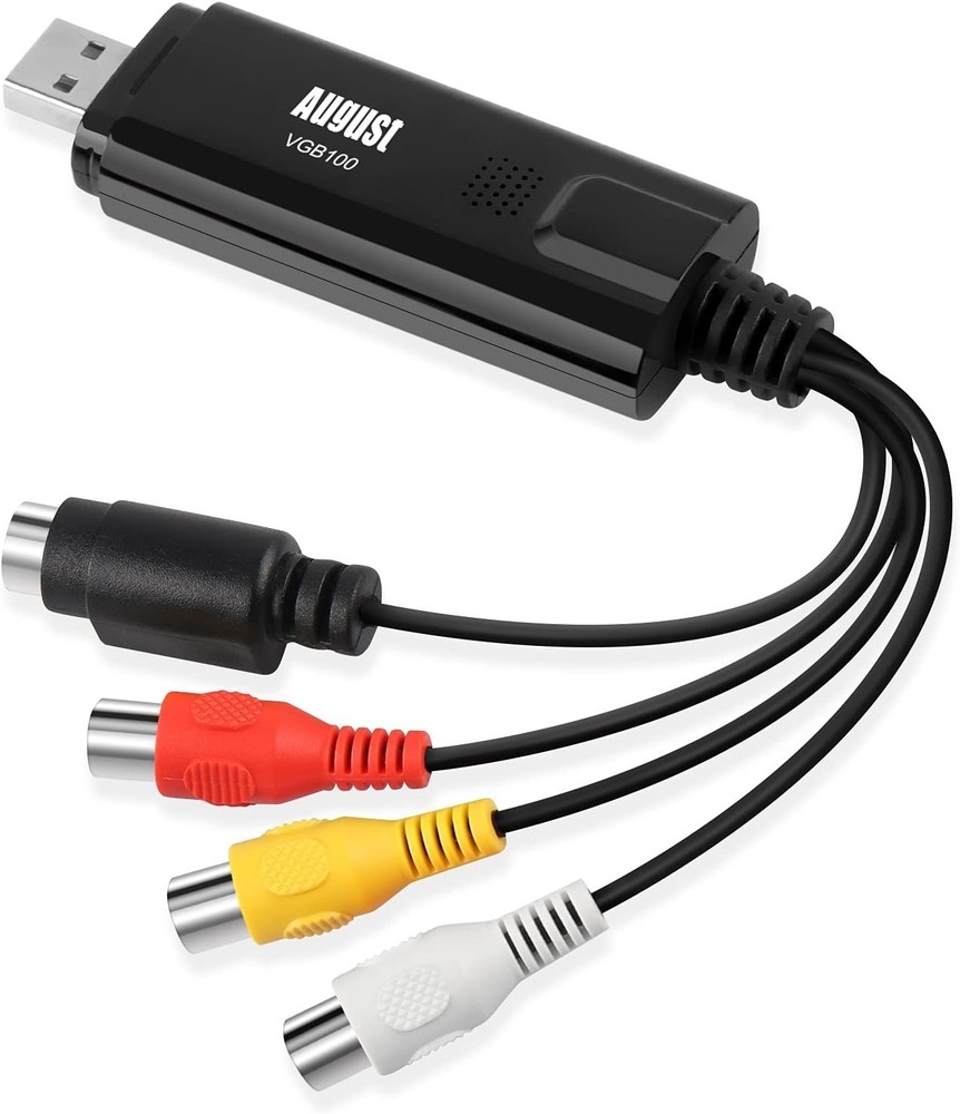 Digitize VHS Tapes Effortlessly – USB 2.0 Video Capture Device for Windows