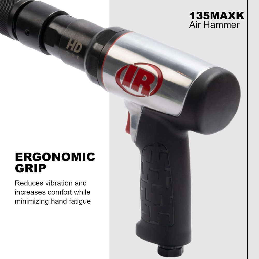 135MAXK Vibration Reduced Quick-Change Air Hammer 5-Piece Chisel Set, 2,600 BPM,