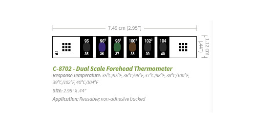 112-Pack Forehead Thermometers (American Thermal Instruments C-8702-CF)