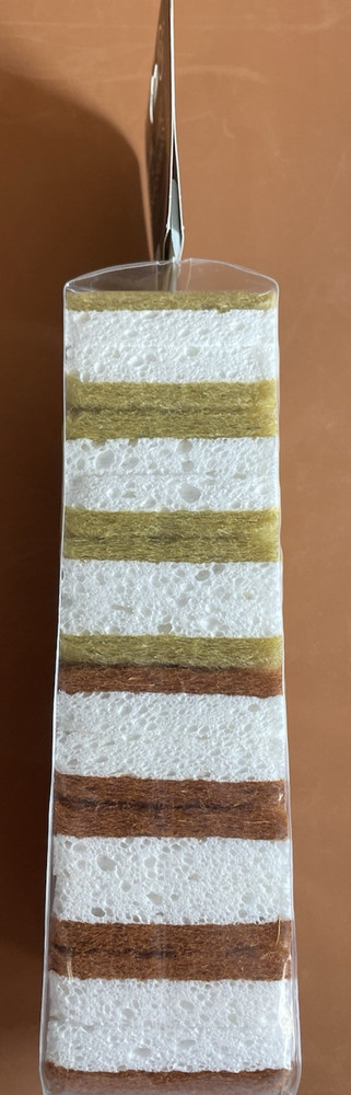 Coconut & Walnut Scrub Sponges 12 Pack Biodegradable Compostable NEW