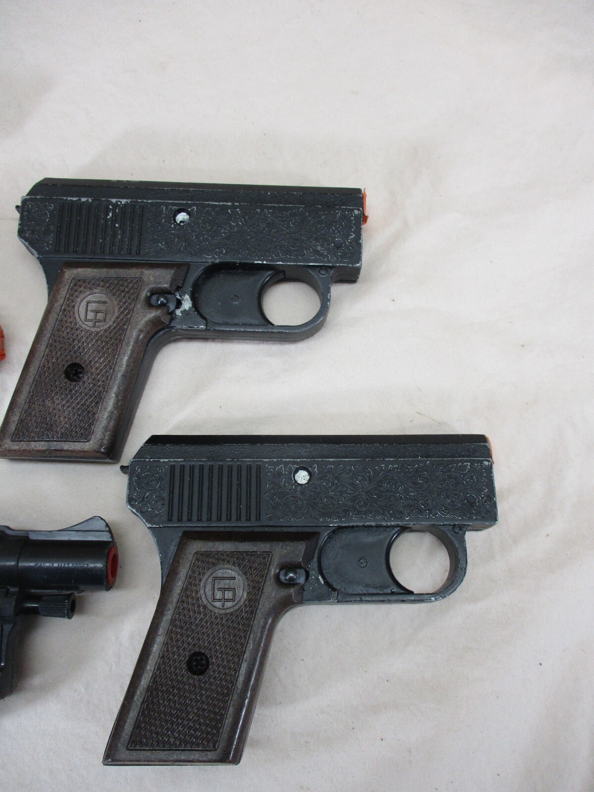 Vintage Die Cast, Metal & Plastic Toy Cap Guns Lot