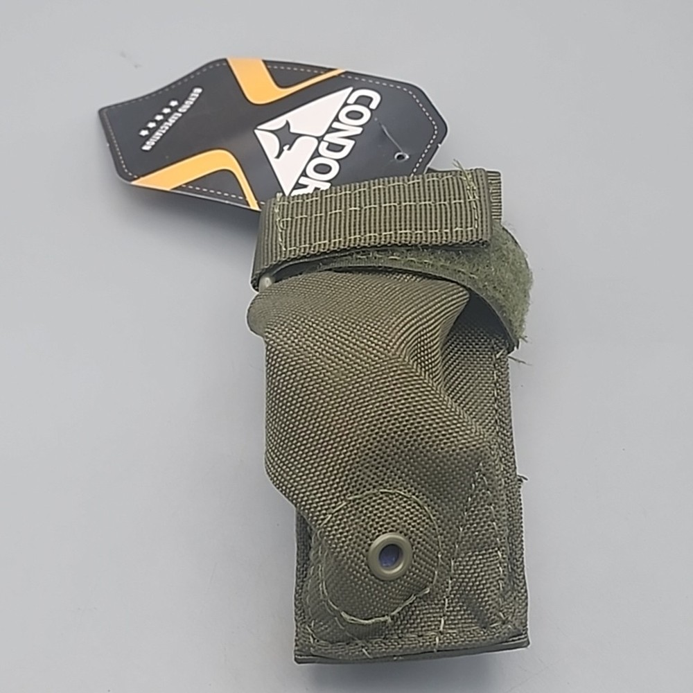 Condor MA48-001 Tactical Flashlight MOLLE Pouch Torch Adjustable Case Olive Drab