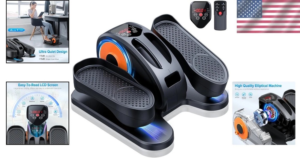 Portable Electric Under Desk Elliptical - Quiet & Adjustable