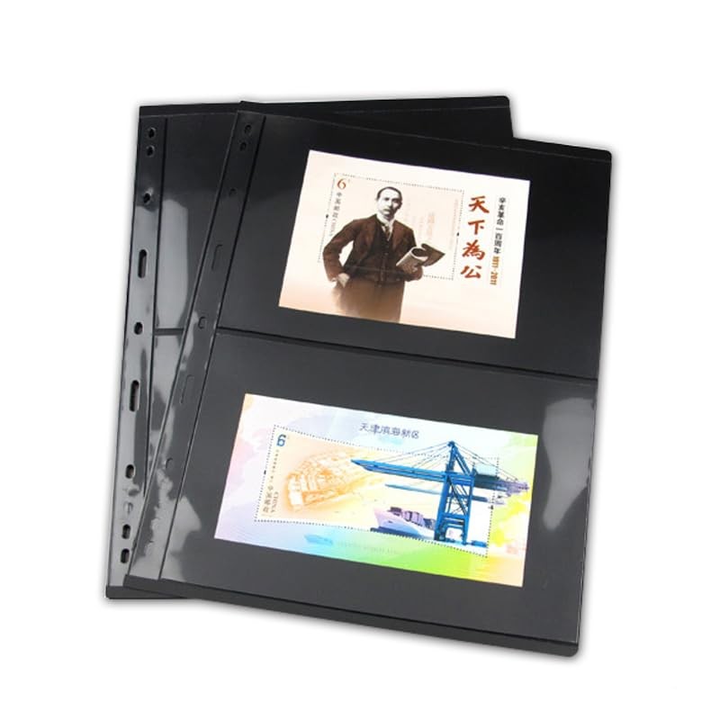 10 Pieces Stamp Collecting Supplies Stamp Collector Pages Stamp Pages 2rows