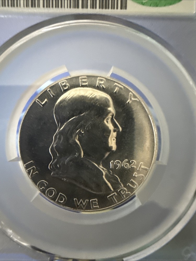 1962 P CAC MS64 Silver Benjamin Half Dollar