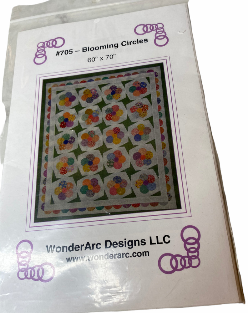 Blooming Circles 60"x70" Quilt Pattern ~ WonderArc Designs 2002