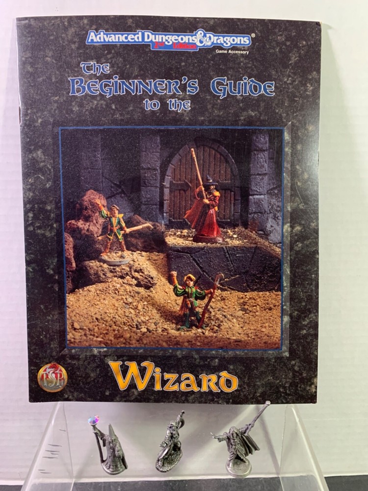 The Beginner's Guide to the Wizard Advanced D&D 2nd Ed. Plus 3 Pewter Wizards