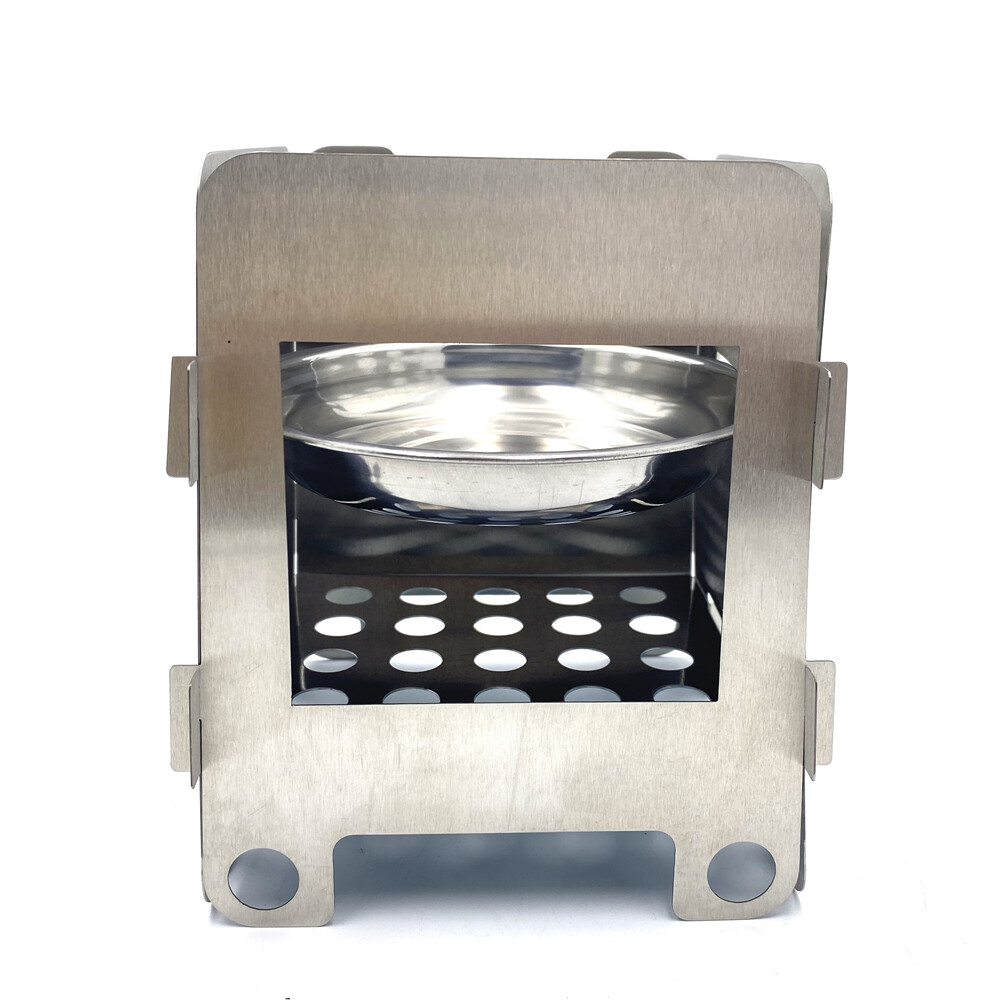 Diret Folding Wood Stove Pocket Alcohol Stove Outdoor Cooking Camping Backpackin