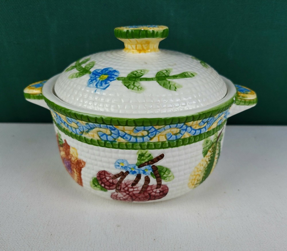 Jay Imports Mini Casserole Dish - Mosaic, Fruit, Scroll