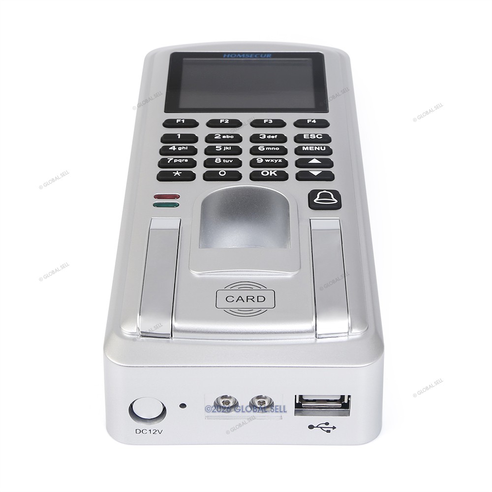 HOMSECUR Support Remote Access WiFi Time Clock & Access Control +50 RFID Cards