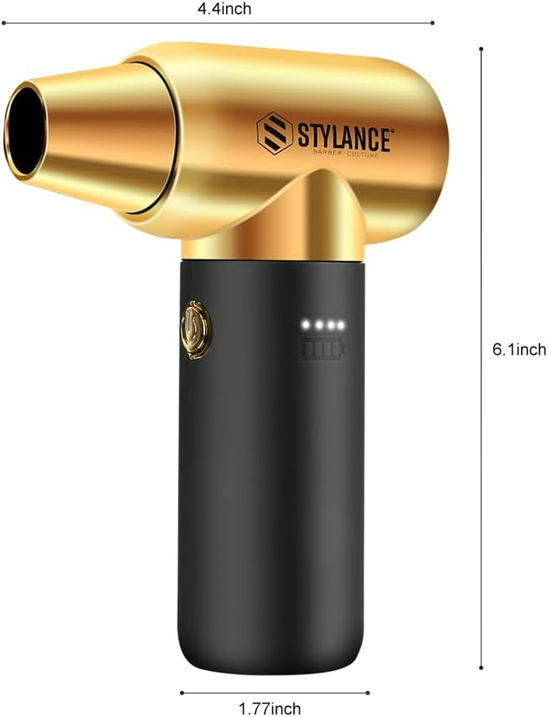 Compressed Air Duster - Barber Blower, Electric Duster, 3 Gear Mini Portable Jet