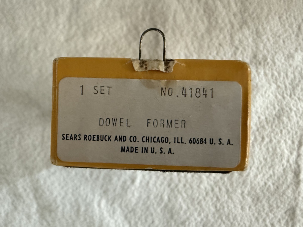 SEARS CRAFTSMAN DOWEL MAKER SET 41841