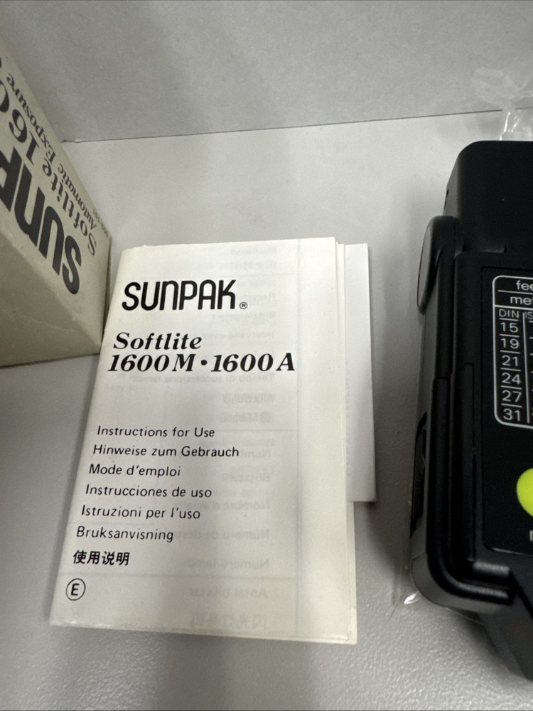 Sunpak Softlite 1600 A Flash Automatic Exposure Control 650-161