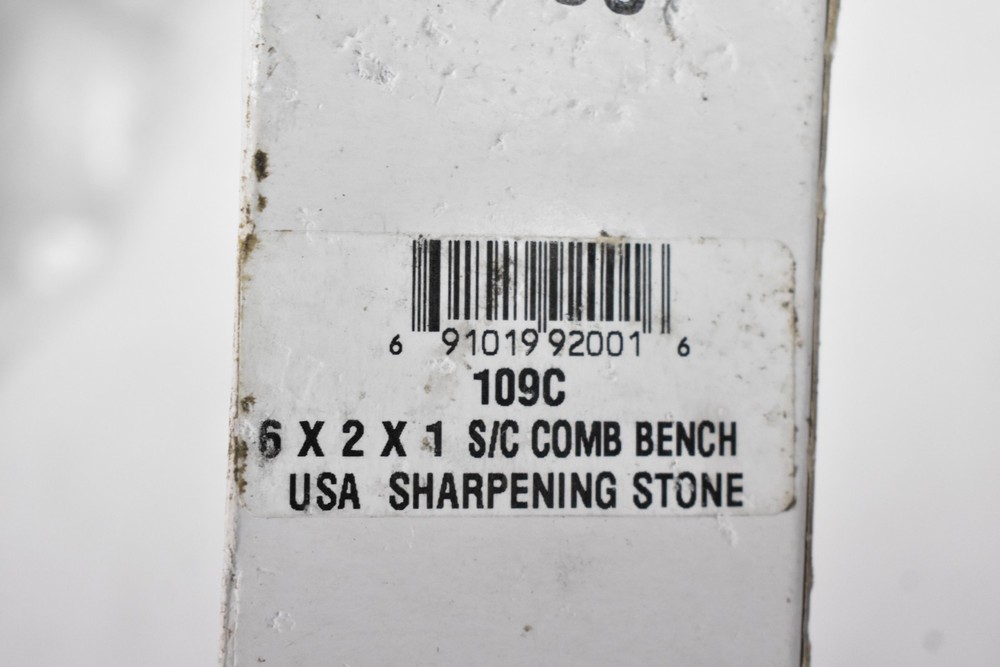 Silicon Carbide Sharpening Stone Rectangular Coarse Fine Grade U109C 6" L