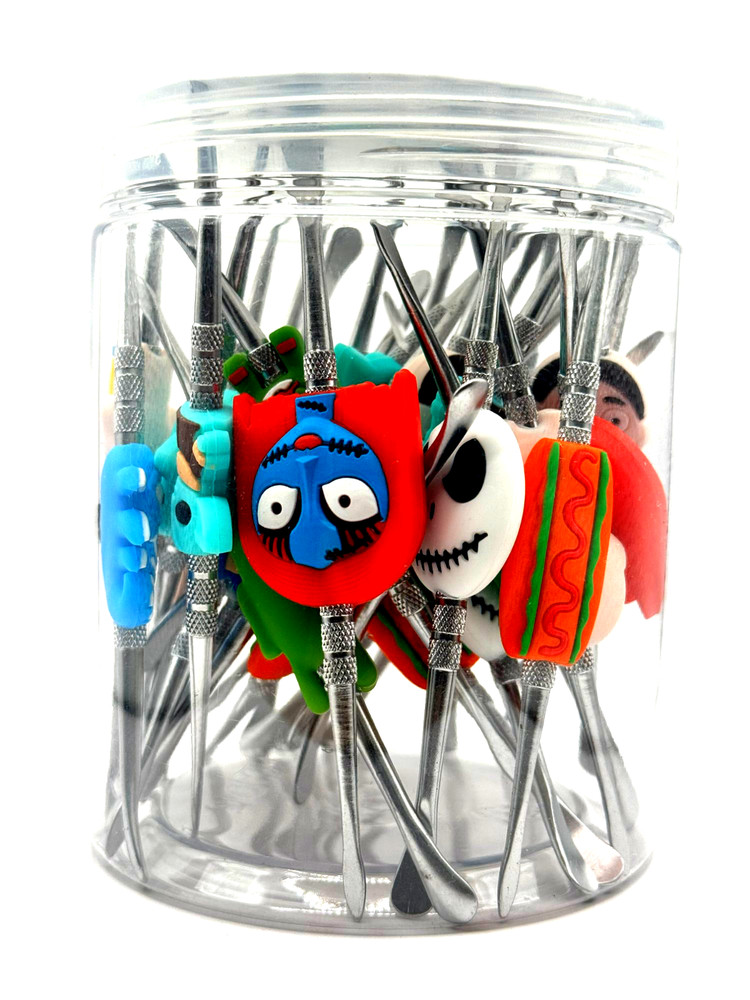 3 Pack Assorted Stainless Steel Double-Headed Dab Tools - Only 3 pack