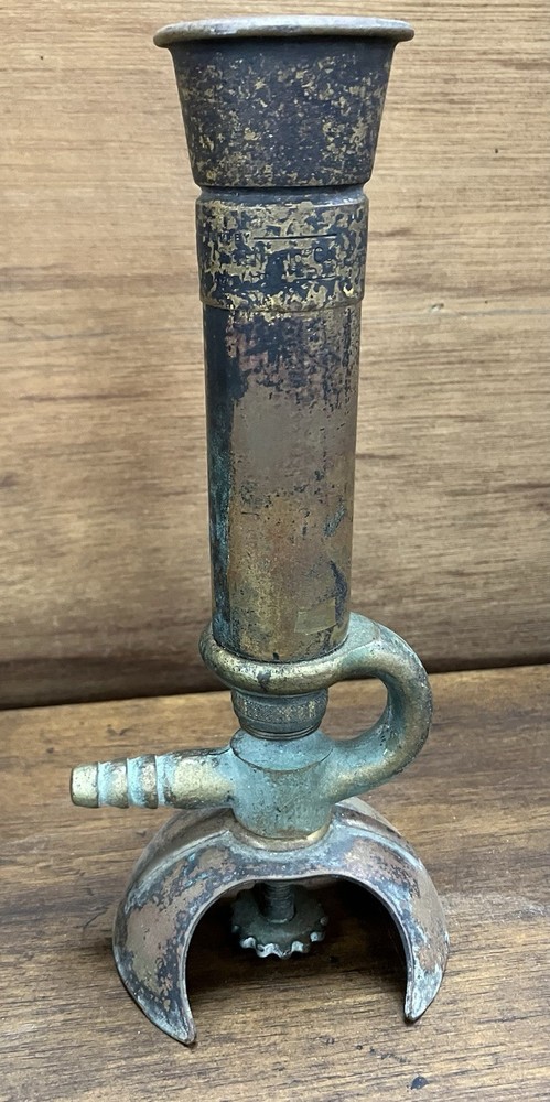 Antique Copper Bunsen Burner PRECISION SCIENTIFIC CO.