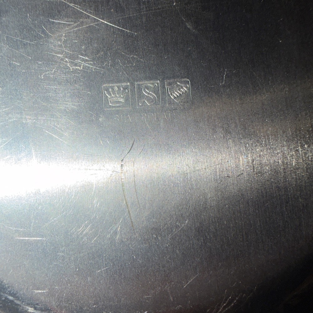 Vintage Silver Plated Serving Dish 12x9x1.5 Plus Extra Dish