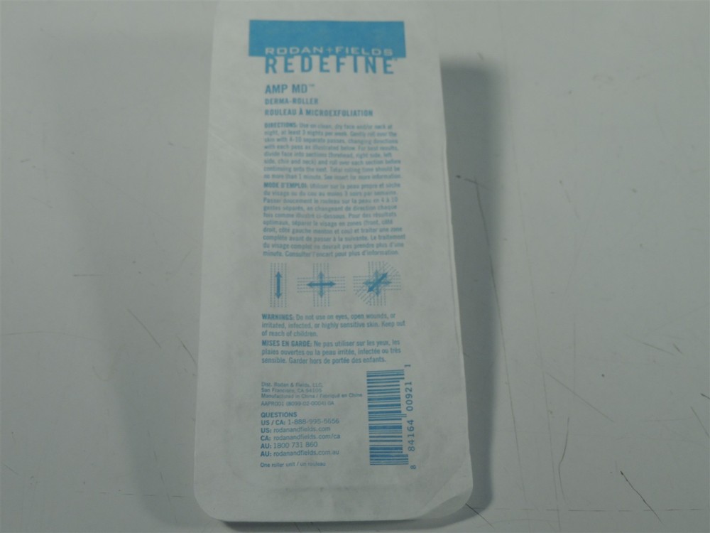 Rodan and Fields AMP MD Derma-Roller & Purification Tablets Kit