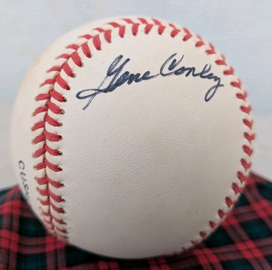 Gene Conley Autographed Onl Baseball Jsa