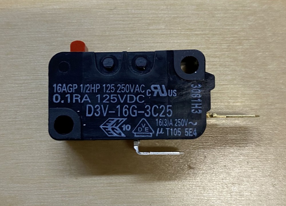 D3V-16 Microwave Door Switch Omron GSM-V1603A2 Replacement