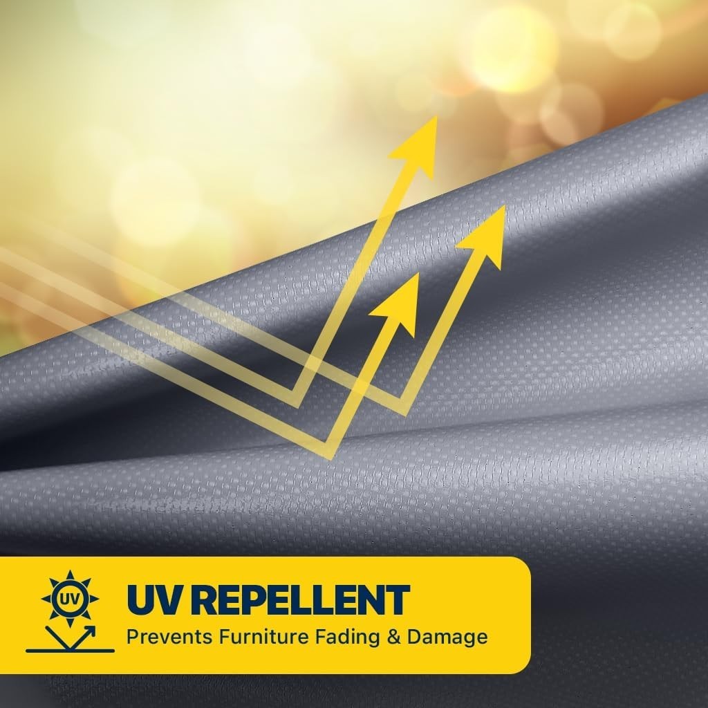 Seal Skin Patio Chair Cover, Waterproof Heavy-Duty with Drawstring & Air Vent