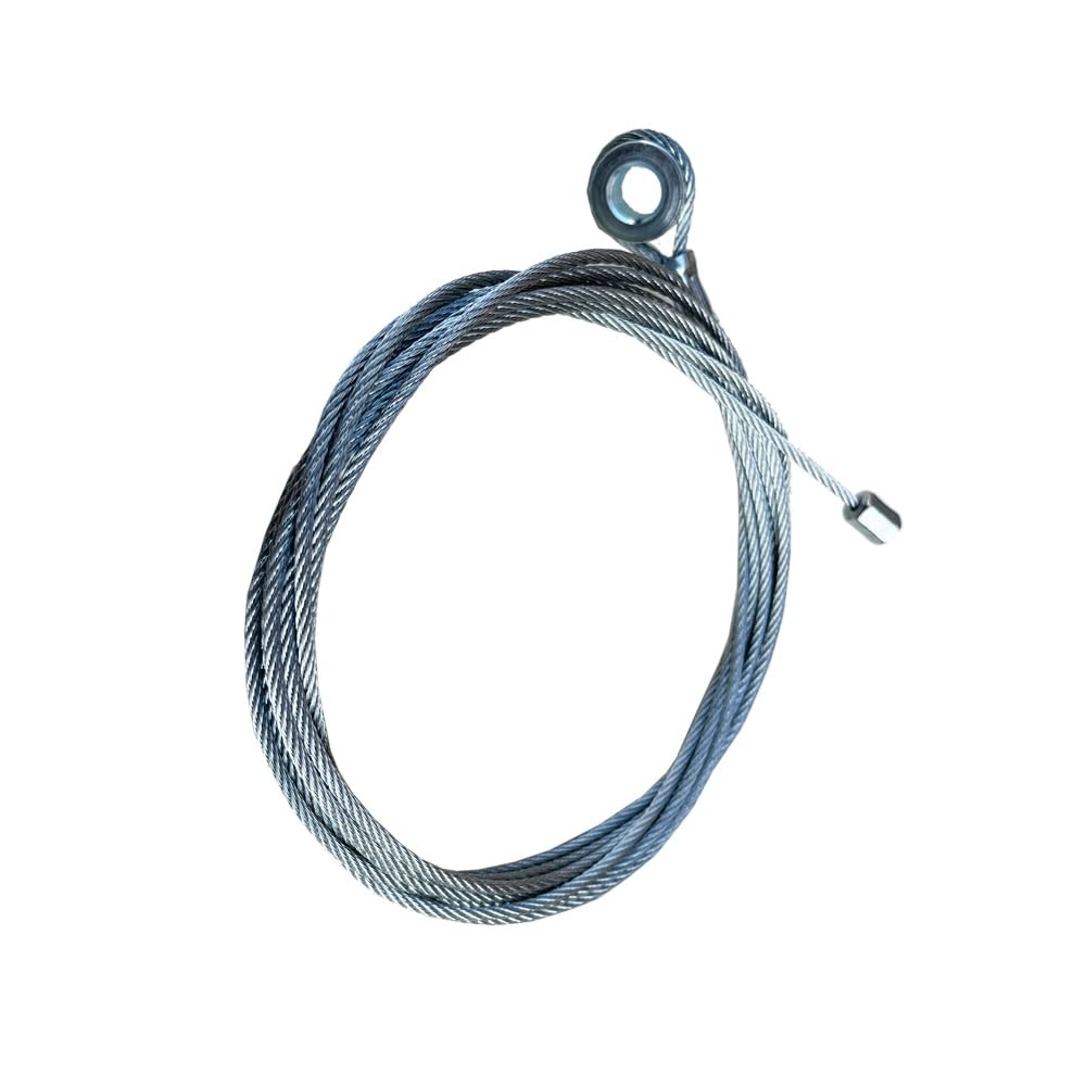 150" Replacement Cable Wire- Enclosed Cargo Trailer Ramp Door Spring Silver