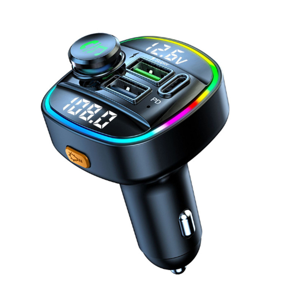 Car FM Transmitter Bluetooth 5.0 Wireless Handsfree MP3 Player Charger Adapter