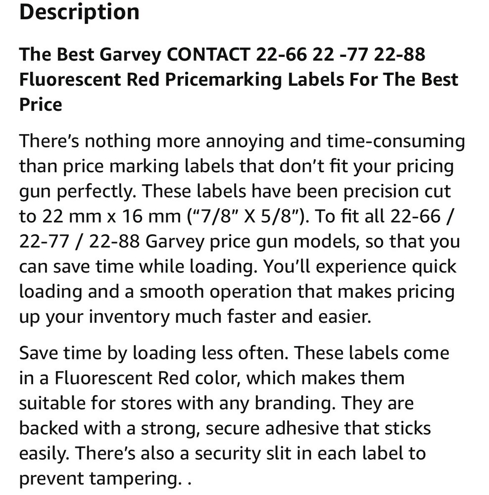 Perco Two Line Pricing Gun For Garvey 22-66