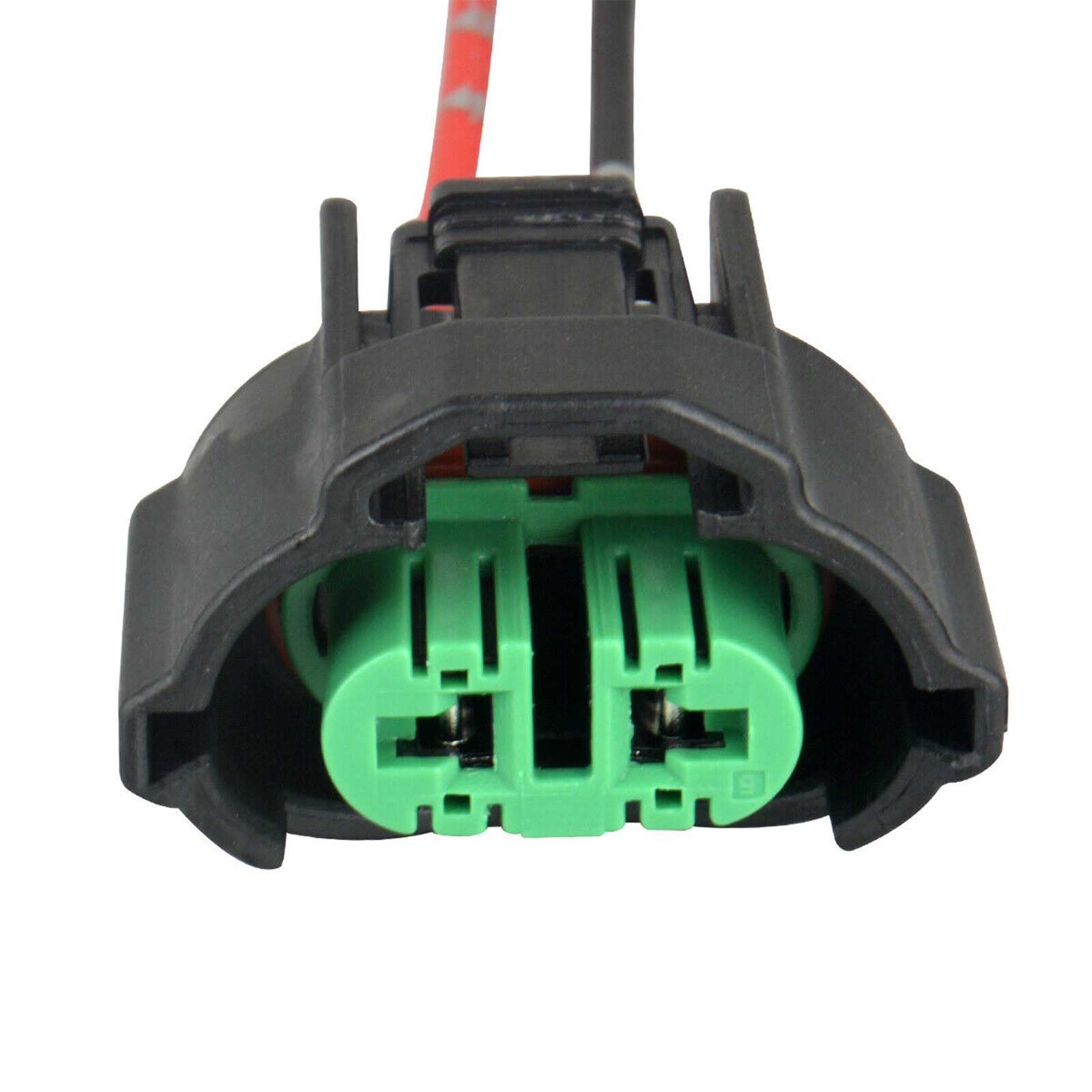 Two Harness Head Light Low Beam Bulb Plug Connector 2x Wire Pigtail Female C H11