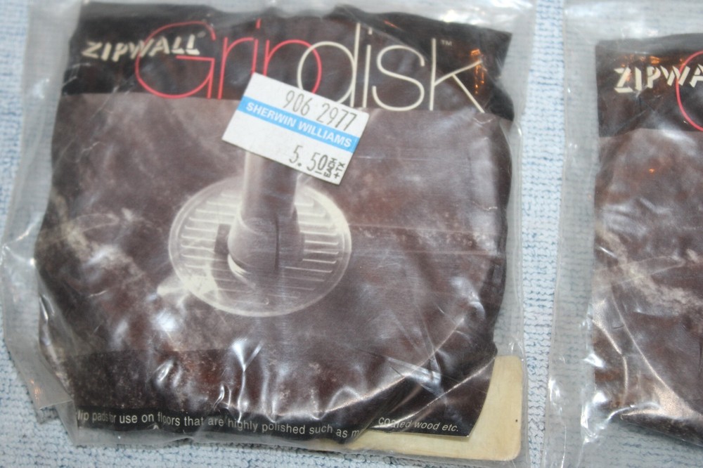 (8) Zipwall Accessories Replacement Pole Non-Slip Grip Disk Pads 2-Pack Clear