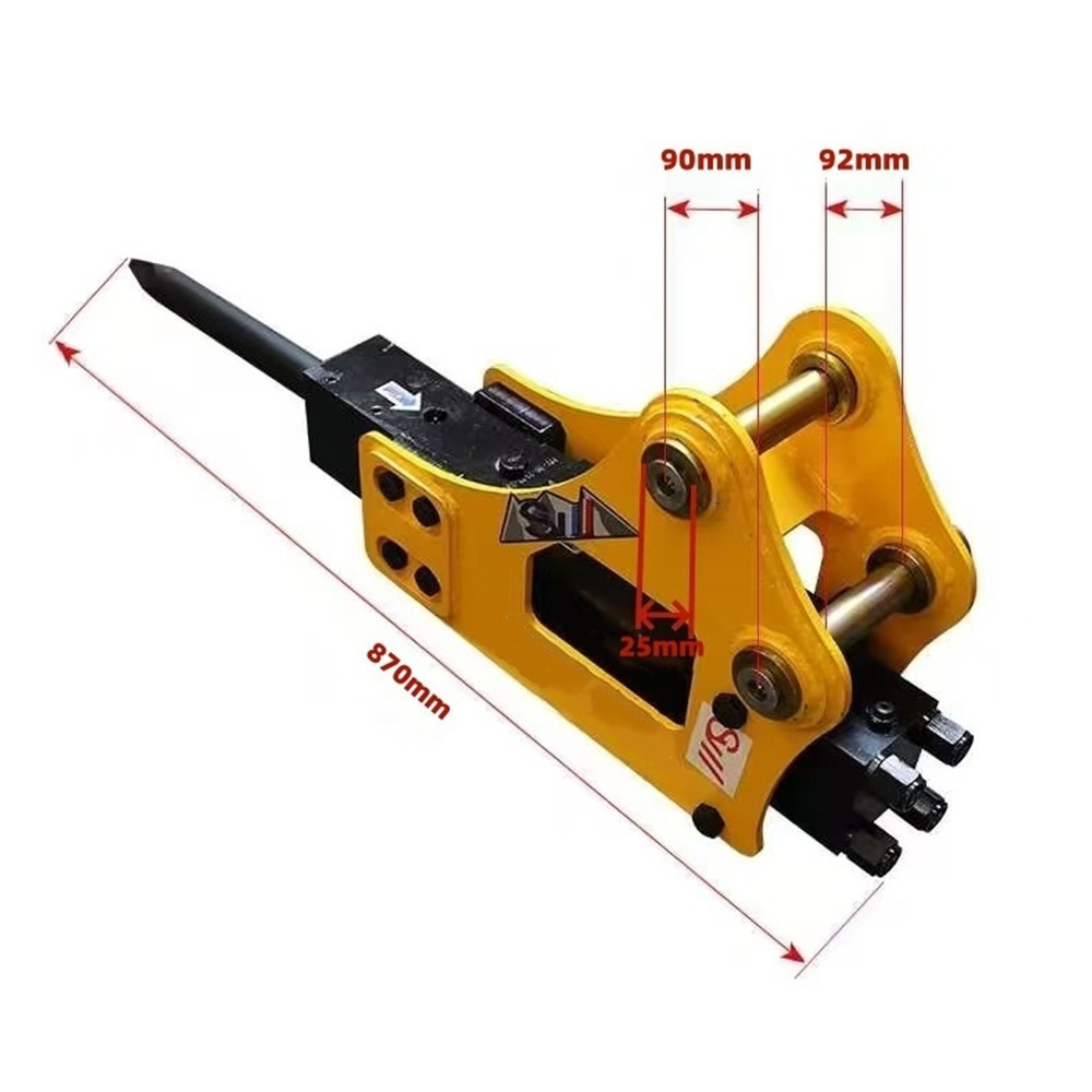 Hydraulic Breaker Hammer Attachment for 1-1.5 Ton Mini Excavator