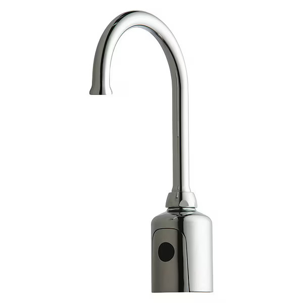 Electronic Sensor Single Hole Mount, 1 Hole Bathroom Faucet, Chrome plated