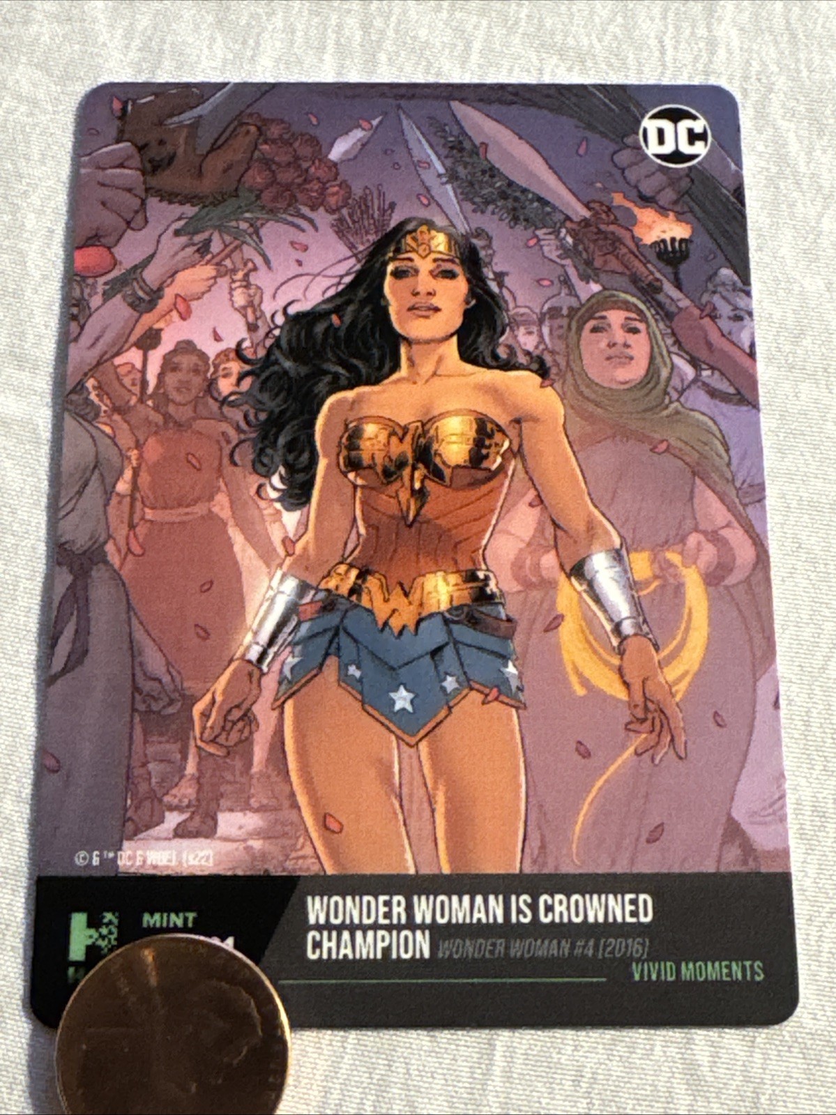 Wonder Woman Is Crowned Champion DC Ch. 2 Hybrid Trading Card Random Mint