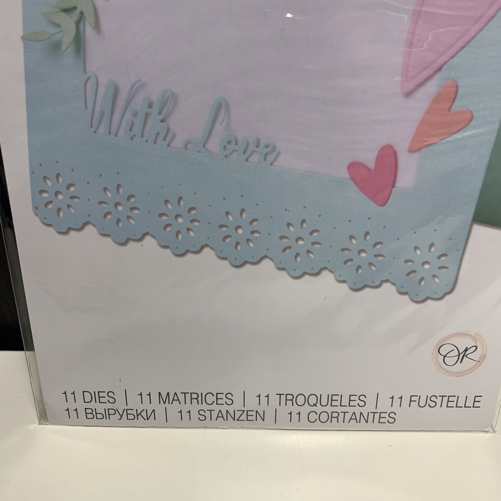 Sizzix Thinlits Dies By Olivia Rose 11 Dies Lace Card Base 665474 New