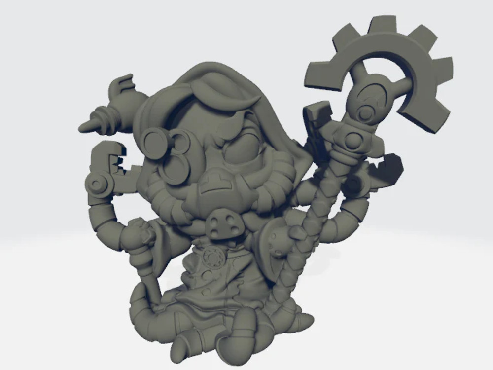 Chibi Mechanicute - Engineer Wizard