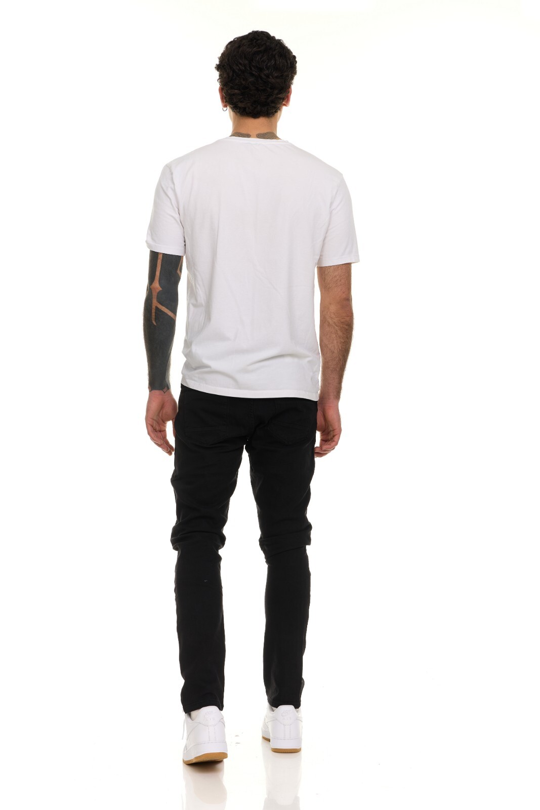 Men's Straight Slim Fit Flex Stretch Premium Washed Jeans Comfy Denim Pants