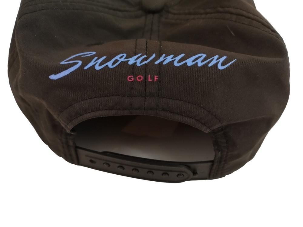 Snowman Golf Hat Cap Black
