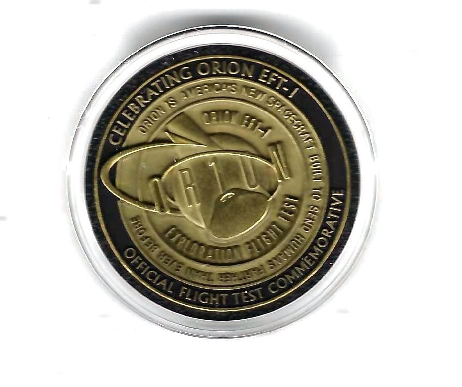 COIN NASA ORION EFT-1 FLIGHT TEST COMMERATIVE JP-11