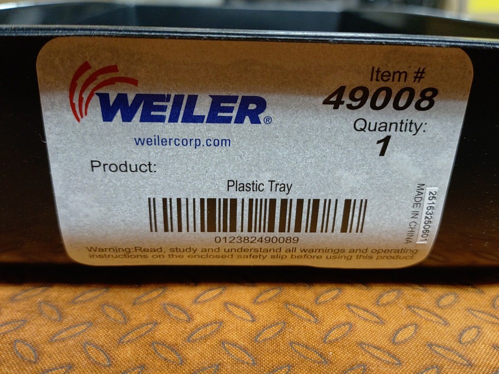 Weiler 4" Plastic Paint Tray with well