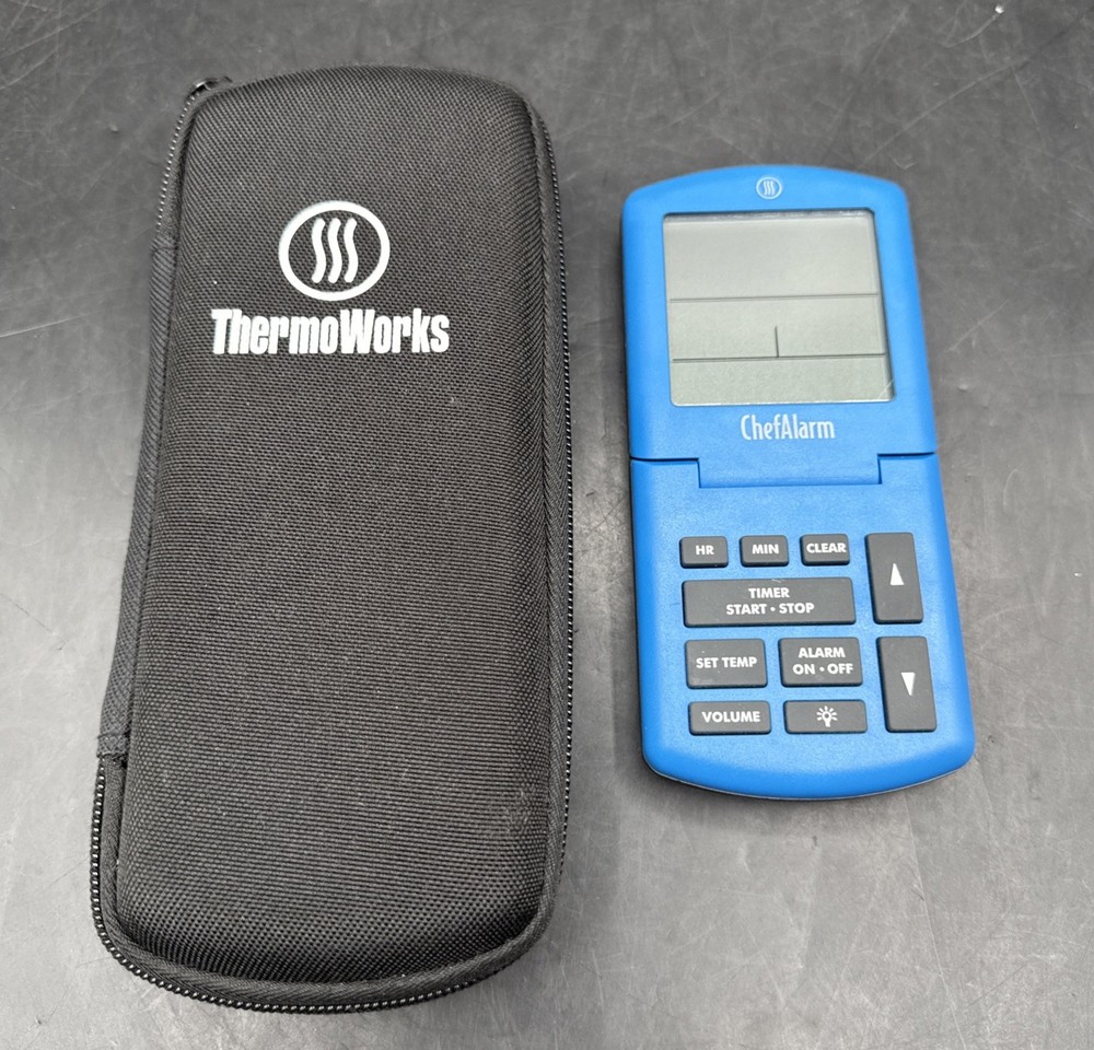 ThermoWorks Chef Alarm Cooking Alarm Thermometer Timer Blue